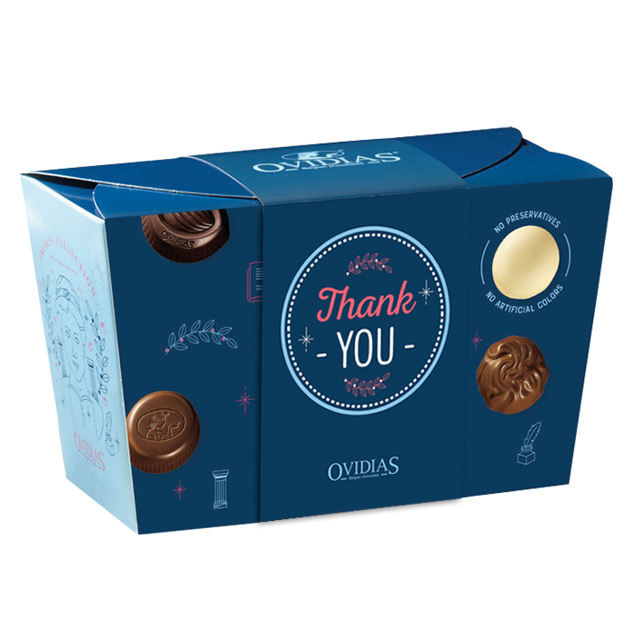 Thank You-ballotin met pralinemix (500g)