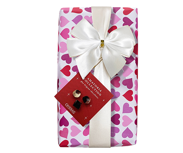 Ballotin in geschenkverpakking met strik (250g)