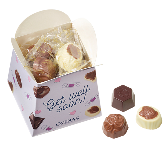 Get well soon-ballotin met pralinemix (200g)